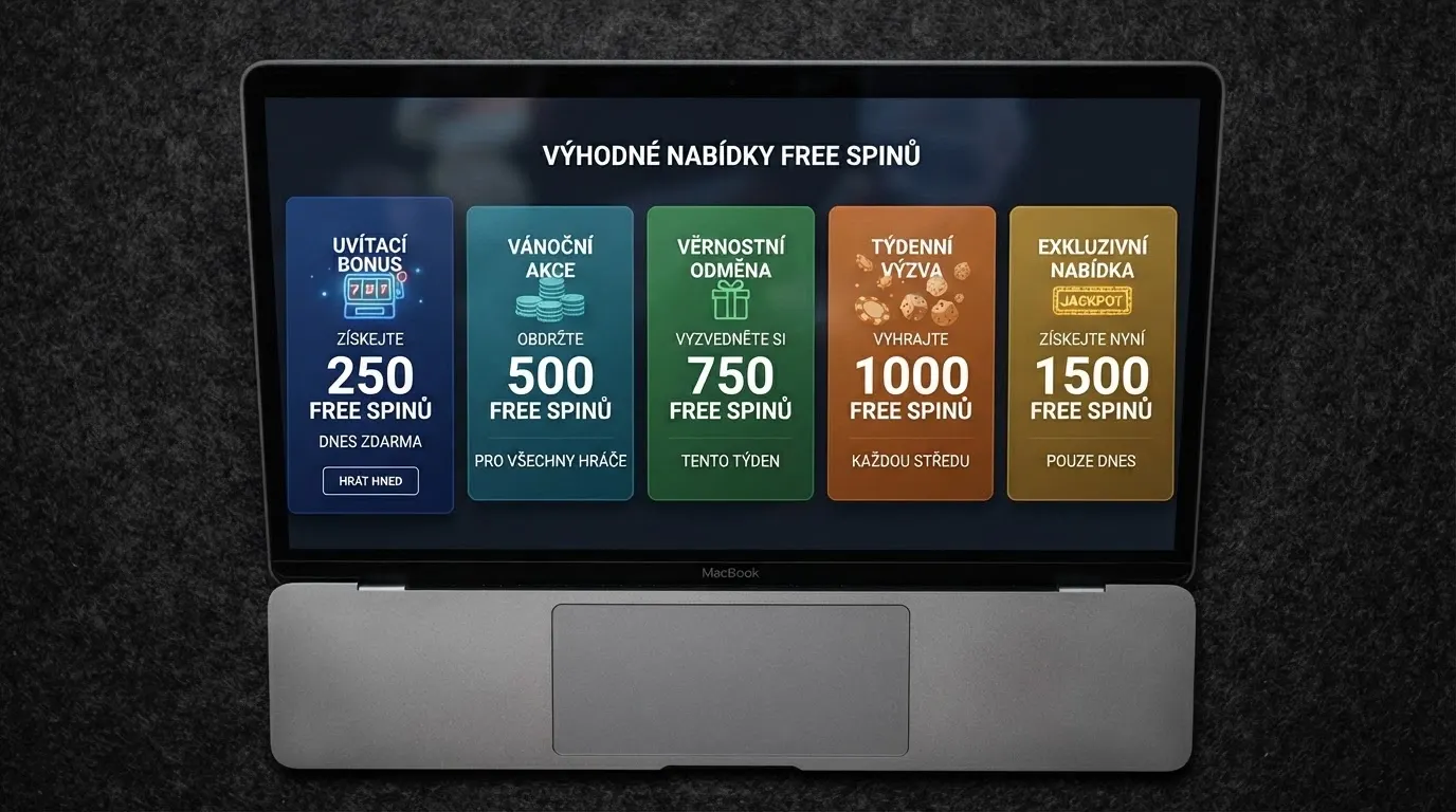Srovnávací přehled několika casino bonusů vedle sebe na obrazovce