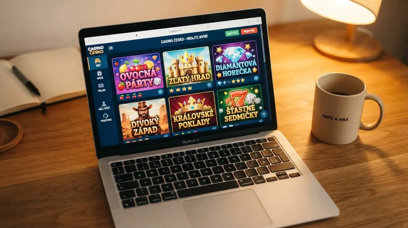 Náhled herní lobby Tipsport Vegas s vybranými Adell automaty v nabídce