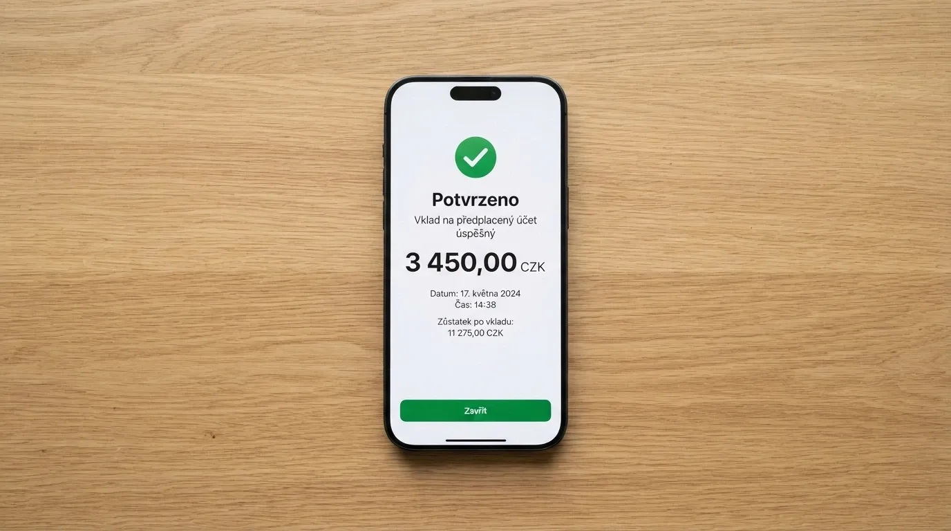 Výběr výher na účet MyPaysafe — obrazovka s potvrzením transakce
